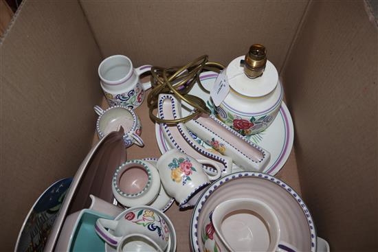 A quantity of Poole pottery decorative items and tableware,